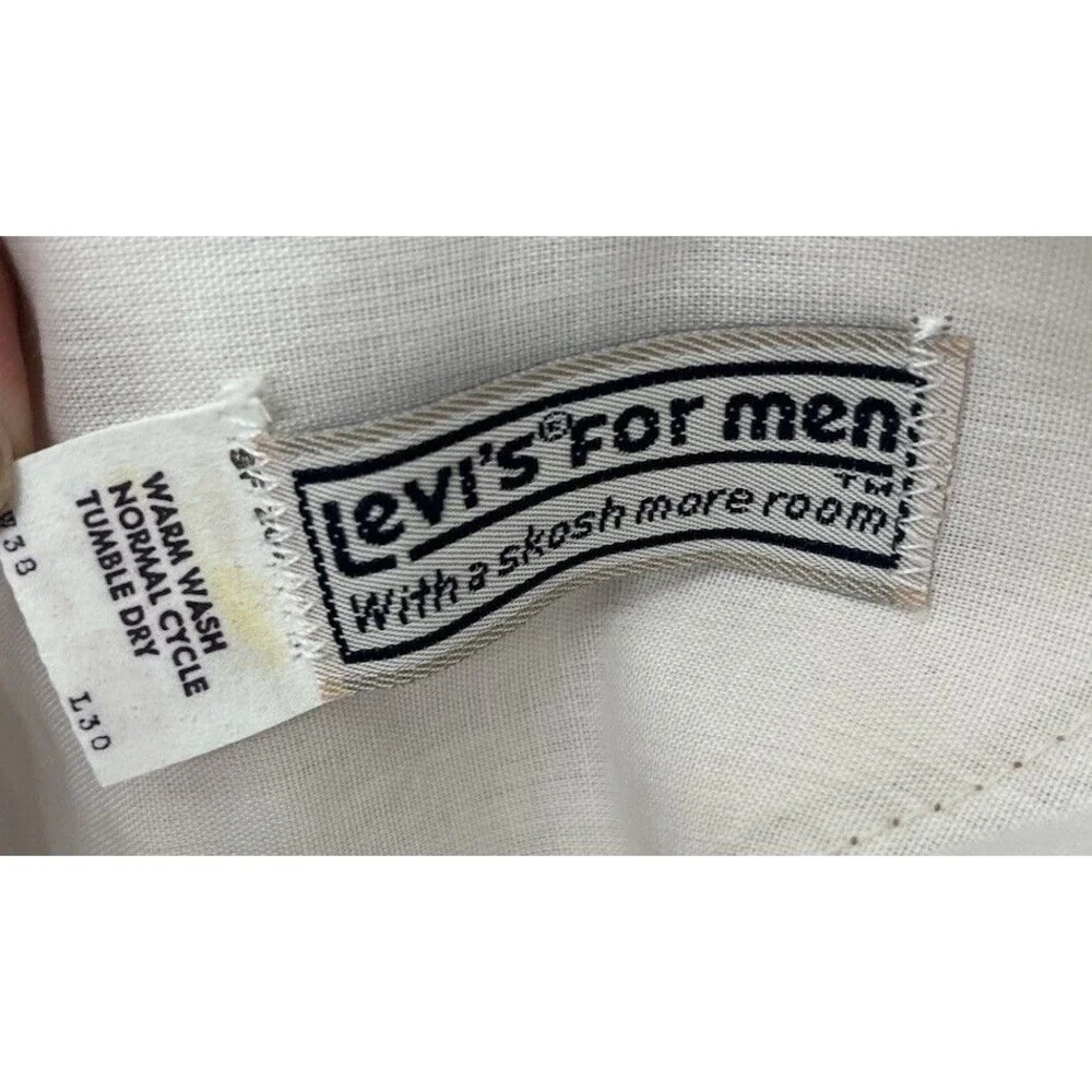 NWT! Deadstock Vtg 1980's Levi's For Men 38X30 Two Horse Jeans Leather Tab